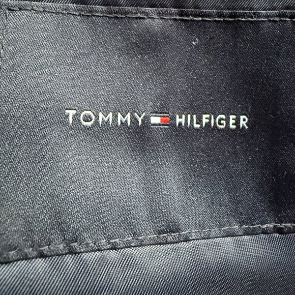 Tommy Hilfiger Mens Size 48R Navy & Brown Plaid Casual Sport Coat Blazer Jacket - Picture 3 of 16